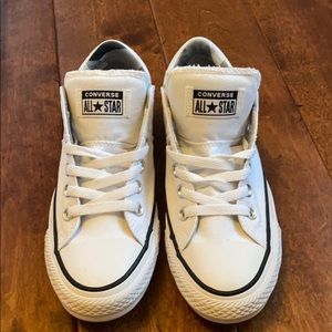 All Star White and Black Canvas Converse